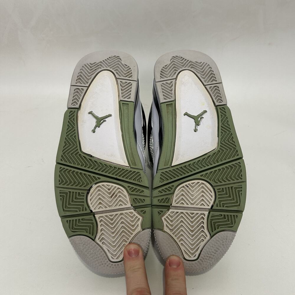 Nike Air Jordan 4 Retro WMNS “Seafoam/White Oil Green” - Picture 7 of 10